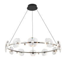 Golden Canada 5028-12 CH - Ziva by Golden Lighting Celestia 12-light Integrated LED Chandelier in Chrome